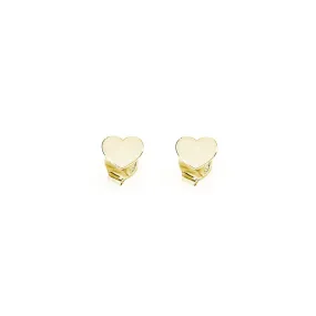 AMEN Orecchini Donna Cuore Dorati in Argento 925