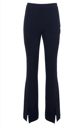 ISABELLE BLANCHE Pantalone a zampa con spacco