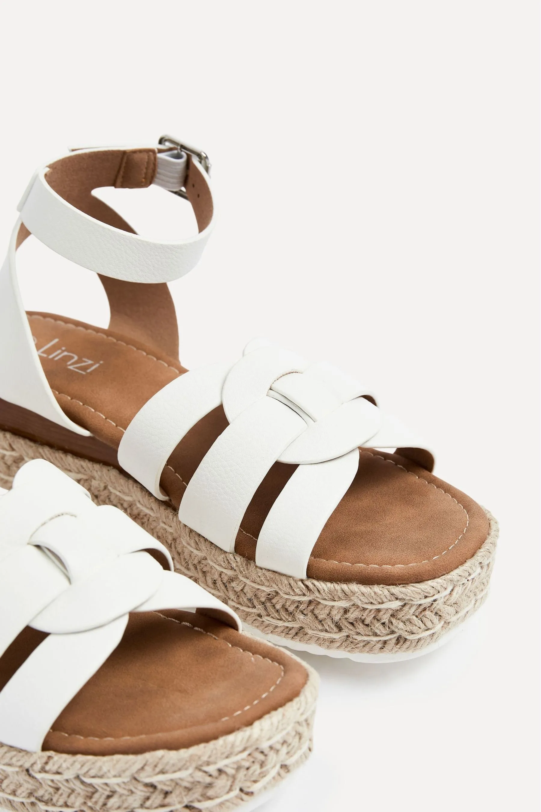 Linzi Dakota - Sandali flatform con tomaia rotonda tra loro