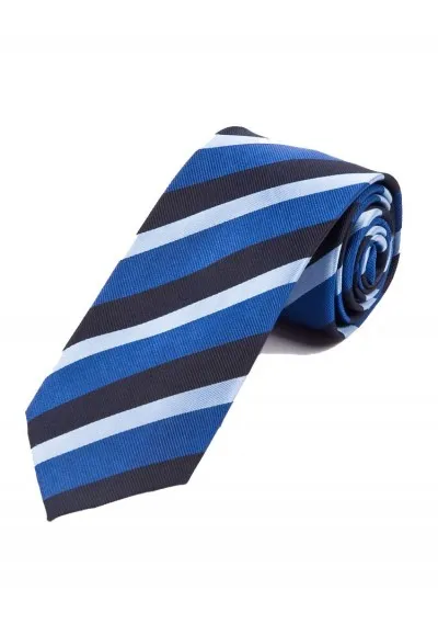 Meravigliosa cravatta da uomo con disegno a righe blu blu notte blu chiaro