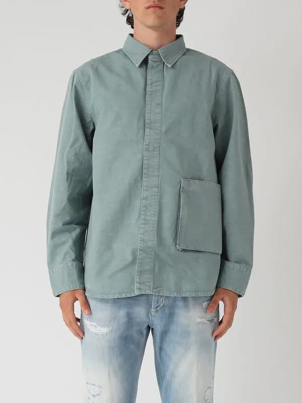 Overshirt uomo Nine in the Morning Liam in cotone Carta Da Zucchero
