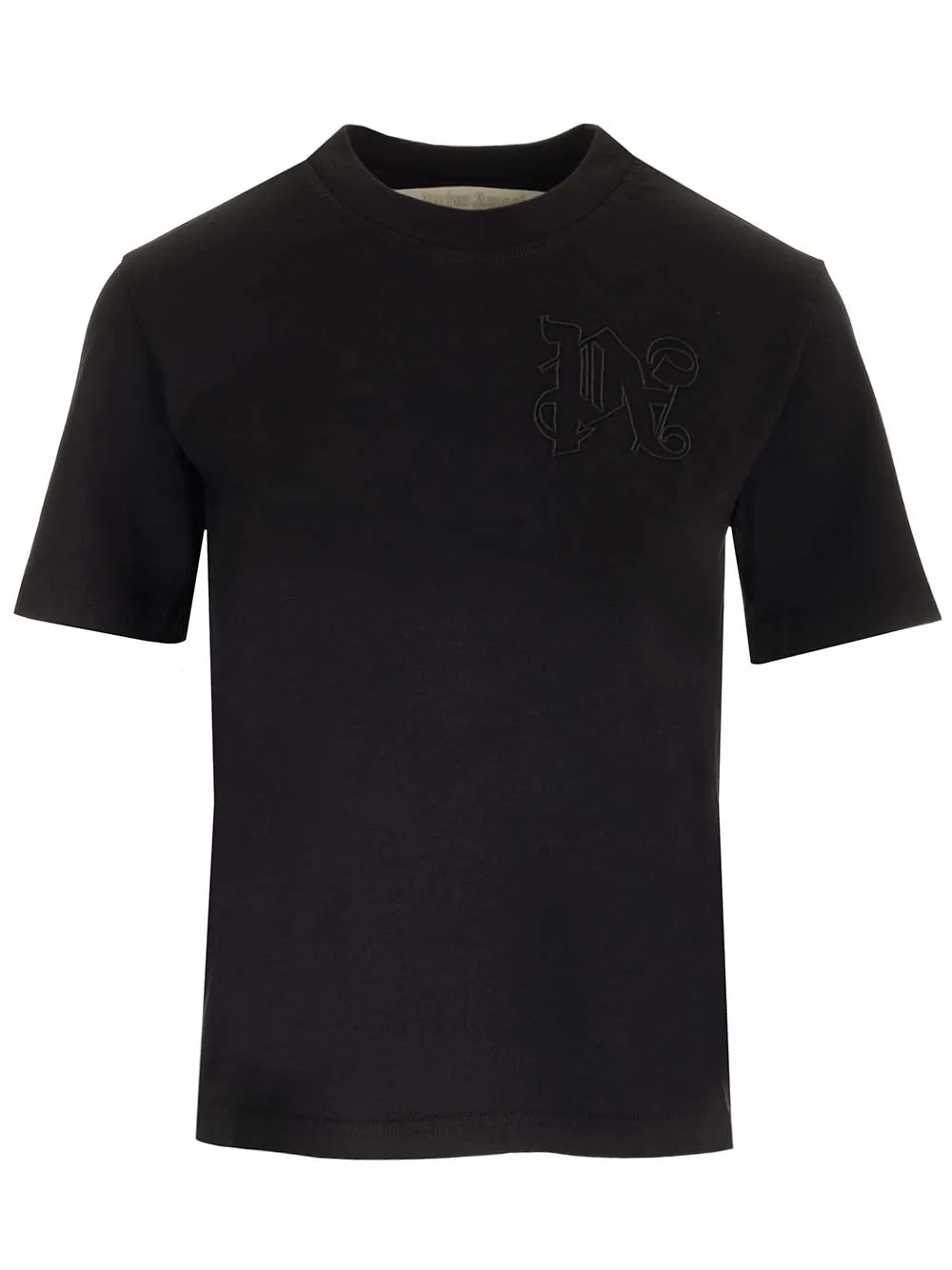   Palm Angels  T-shirt nera con monogram  